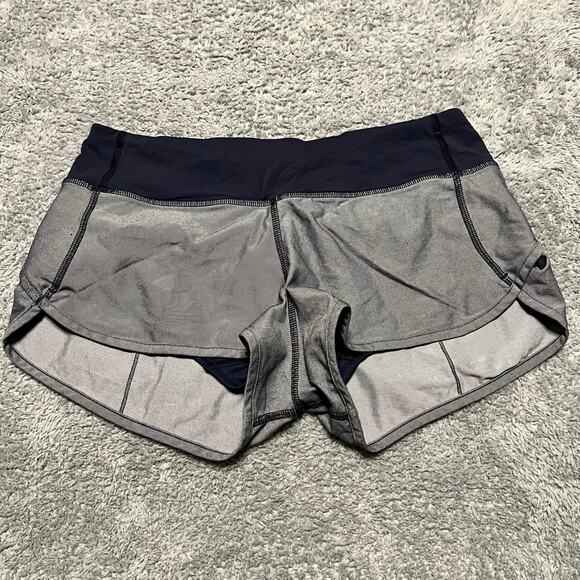 Lululemon Speed Shorts Womens 6 Blue Running Athletic - Picture 3 of 7